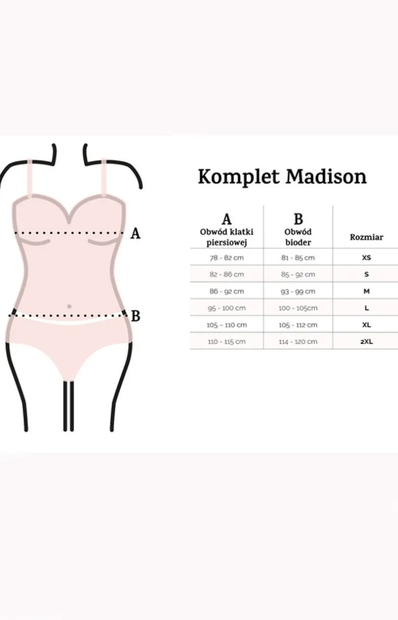 Madison piżama satynowa