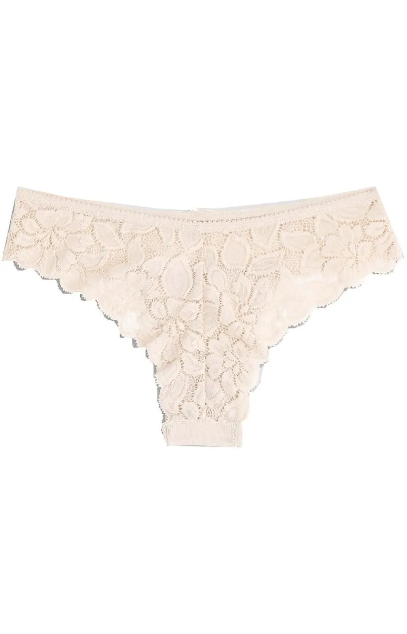Damskie Cotonella Figi, Stringi, Panty|Figi Damskie - Majtki brazyliany beżowe ADC87