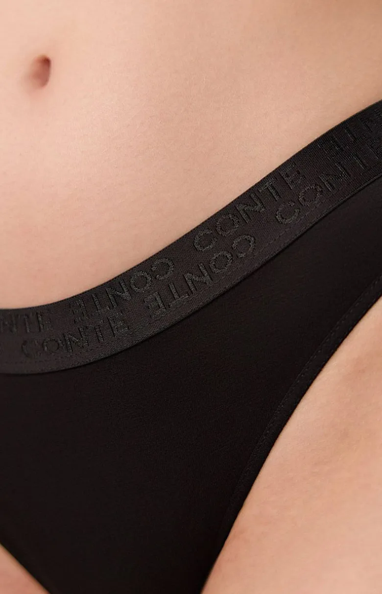Majtki brazyliany czarne FLEXIBLE LBR 2239
