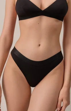 Majtki brazyliany czarne FLEXIBLE LBR 2239