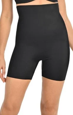 Damskie Teyli Majtki Z Nogawkami|Panty Damskie - Majtki modelujące z wysokim stanem Aida czarne