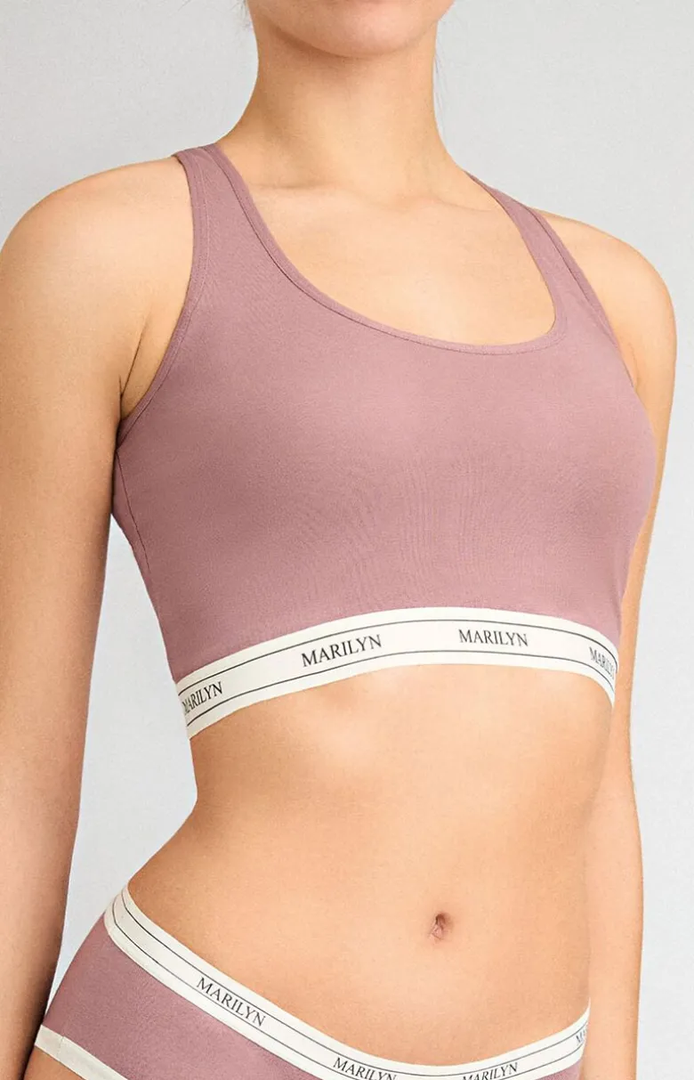 Marilyn bawełniany tank-top różowy Denise