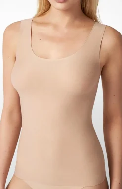 Marilyn bezszwowy top damski beżowy Naked Skin