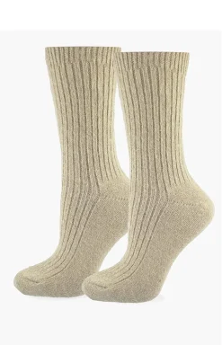 Marilyn ciepłe skarpetki damskie latte Angora F28