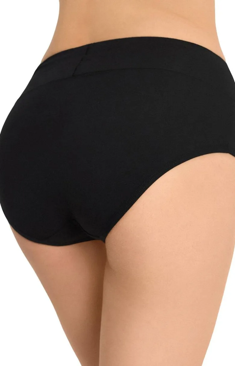 Marilyn czarne majtki z wysokim stanem Hipster High