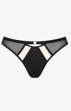 Marilyn czarne stringi damskie Fibi