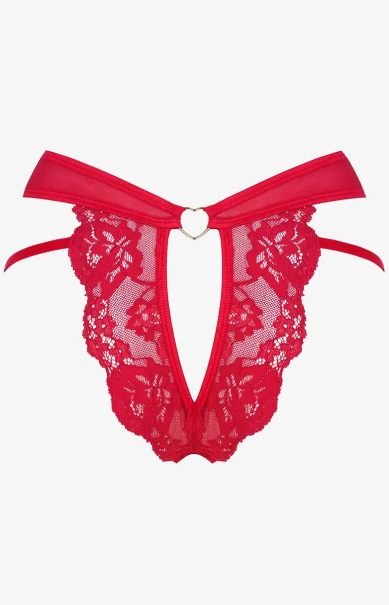 Marilyn czerwone stringi damskie Comme Si Comme Ca