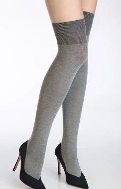 Marilyn klasyczne szare zakolanówki Zazu Cotton 899 New