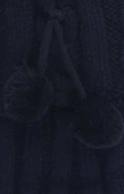 Marilyn krótkie getry damskie z pomponami Angora Short Pom Pom