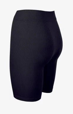 Damskie Marilyn Legginsy|Kolarki Damskie - legginsy damskie krótkie w prążki czarne Fitness