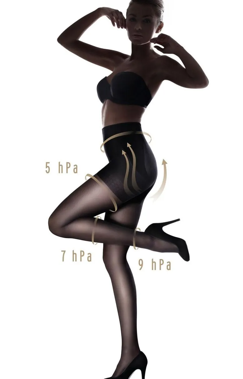 Marilyn modelujące rajstopy damskie czarne 40 DEN Plus Up 40