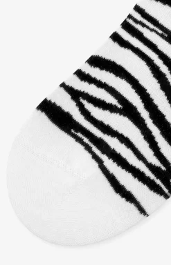 Marilyn Skarpetki - Skarpetki damskie bawełniane w stylowy wzór zebry Zebra