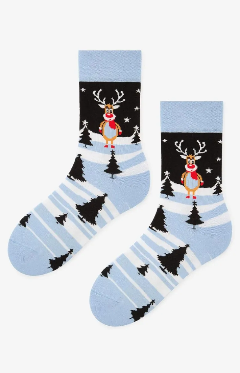 Marilyn świąteczne skarpetki męskie Rudolph