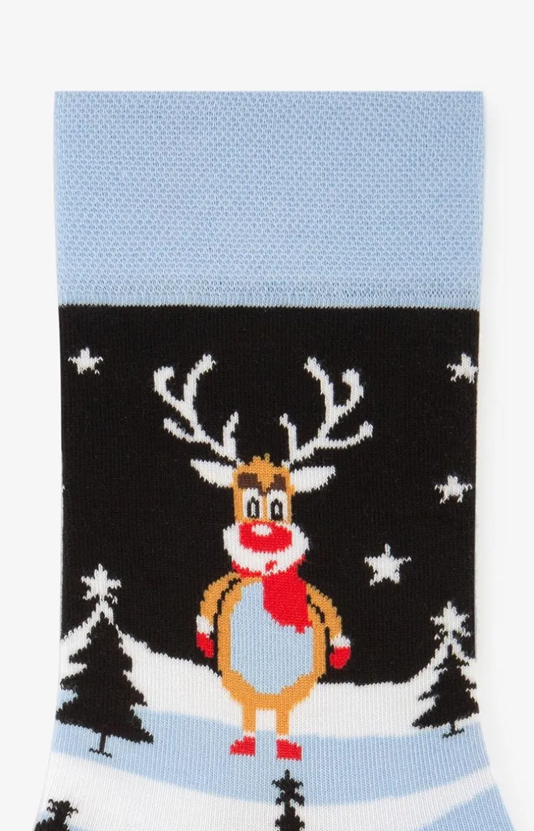 Marilyn świąteczne skarpetki męskie Rudolph