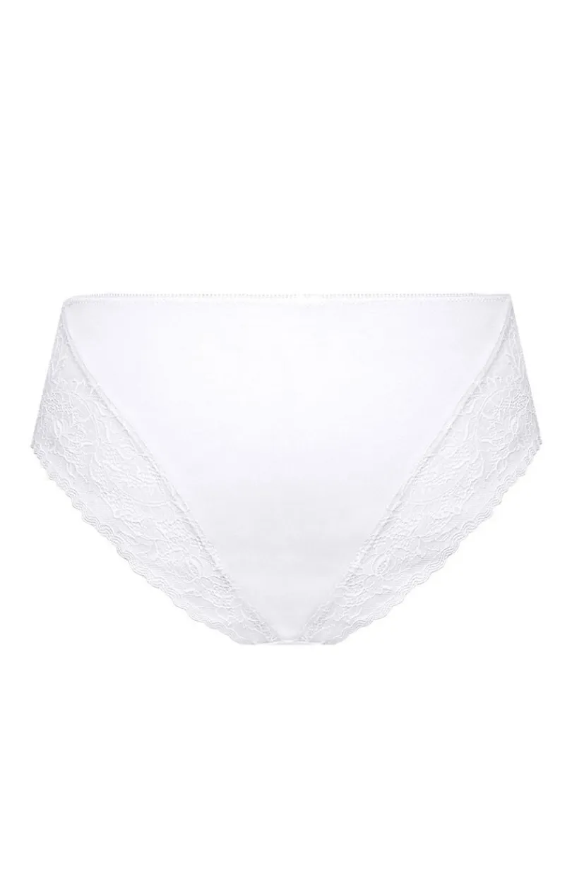 Damskie Mefemi Panty Damskie - białe figi dakie Bianca