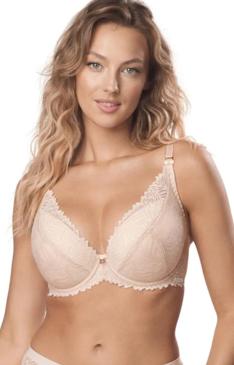 Mefemi biustonosz push-up cappuccino Aida