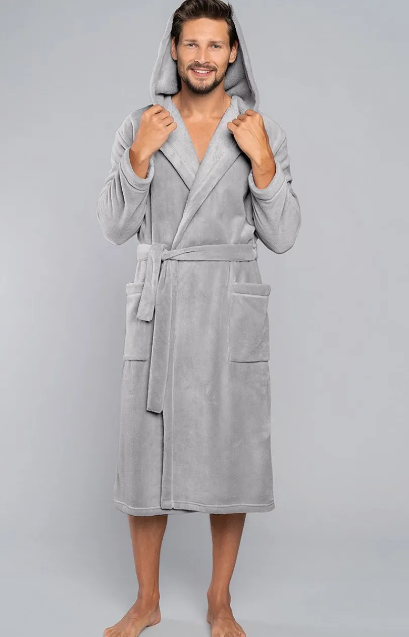 Męskie Italian Fashion Szlafroki Męskie - Mimas szlafrok męski dł.rękaw
