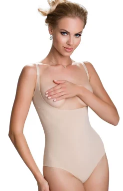 Modelujące body damskie beżowe Vincenta