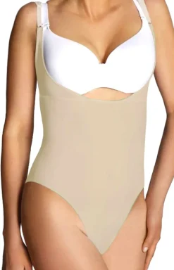 Modelujące body damskie beżowe Vincenta
