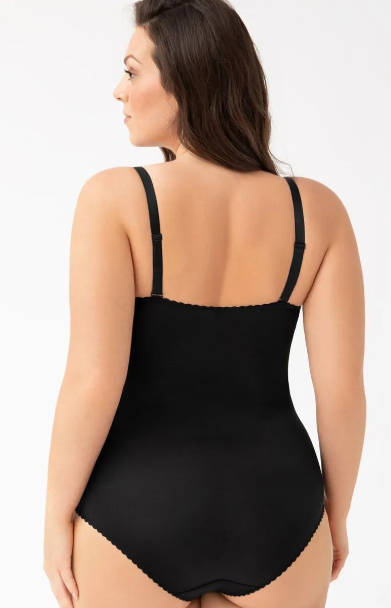 Modelujące damskie body z miseczkami czarne G184 Livia