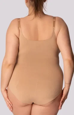 Mona Bielizna Wyszczuplająca - body damskie modelujące czarne Shapewear Plus Size