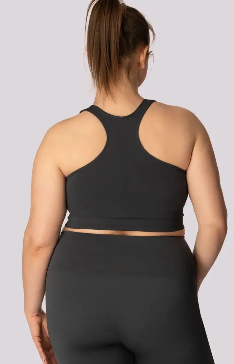 Mona top damski szary Base Plus Size