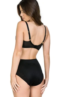 Naked 19120 czarny biustonosz soft balconette z paskami