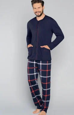 Męskie Italian Fashion Piżamy Męskie - Nelson piżaa ęska dł.dł.