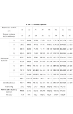 Damskie Novella Stroje Kąpielowe Jednoczęściowe|Stroje Kąpielowe Jednoczęściowe - jednoczęściowy kostium kąpielowy Cuba 2424