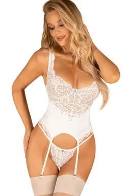 Obsessive Amor Blanco biały gorset i stringi
