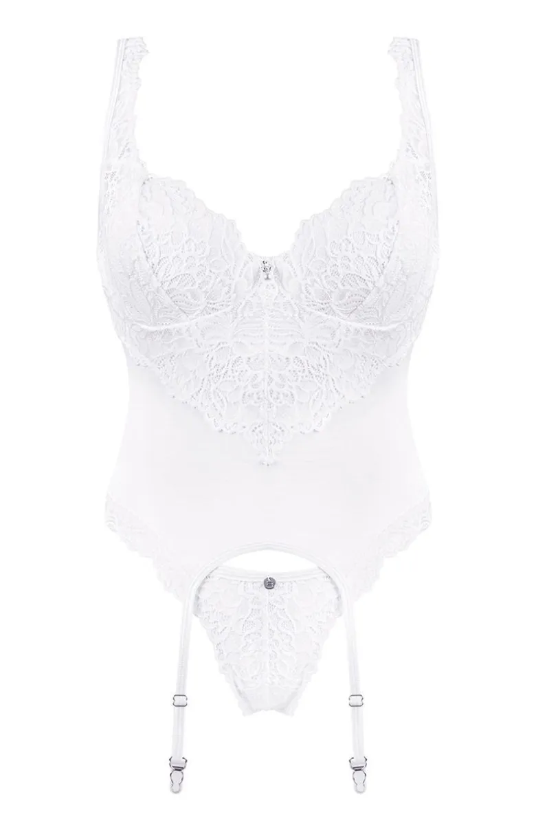 Obsessive Amor Blanco biały gorset i stringi