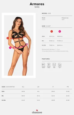 Obsessive body otwarte z wycięciami i otwartym Armares