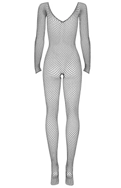 Obsessive Bodystocking|Body - bodystocking z długim rękawem black N109