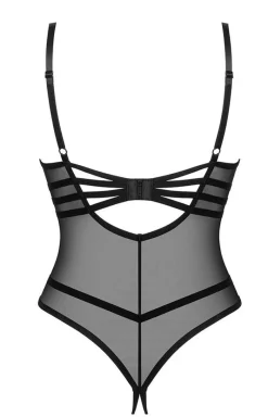 Obsessive Body|Body - czarne body o otwartym kroju Roxelia
