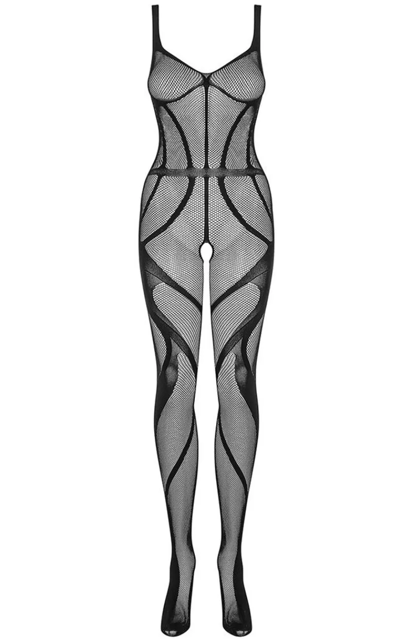 Obsessive Bodystocking|Body - czarne bodystocking otwarte G336