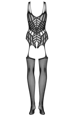 Obsessive Bodystocking|Body - czarne bodystocking z wycięciami G139