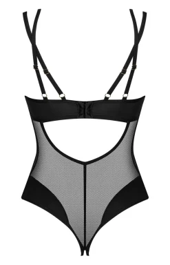 Obsessive Dancewear & Clubwear|Body - czarne body z otwartym krokiem Nesari