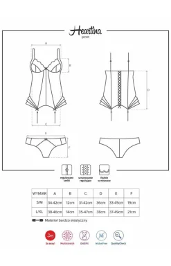 Obsessive Body|Gorsety - koronkowy gorset i figi Heartina