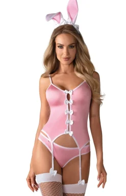 Obsessive 4-częściowy strój króliczka Bunny suit
