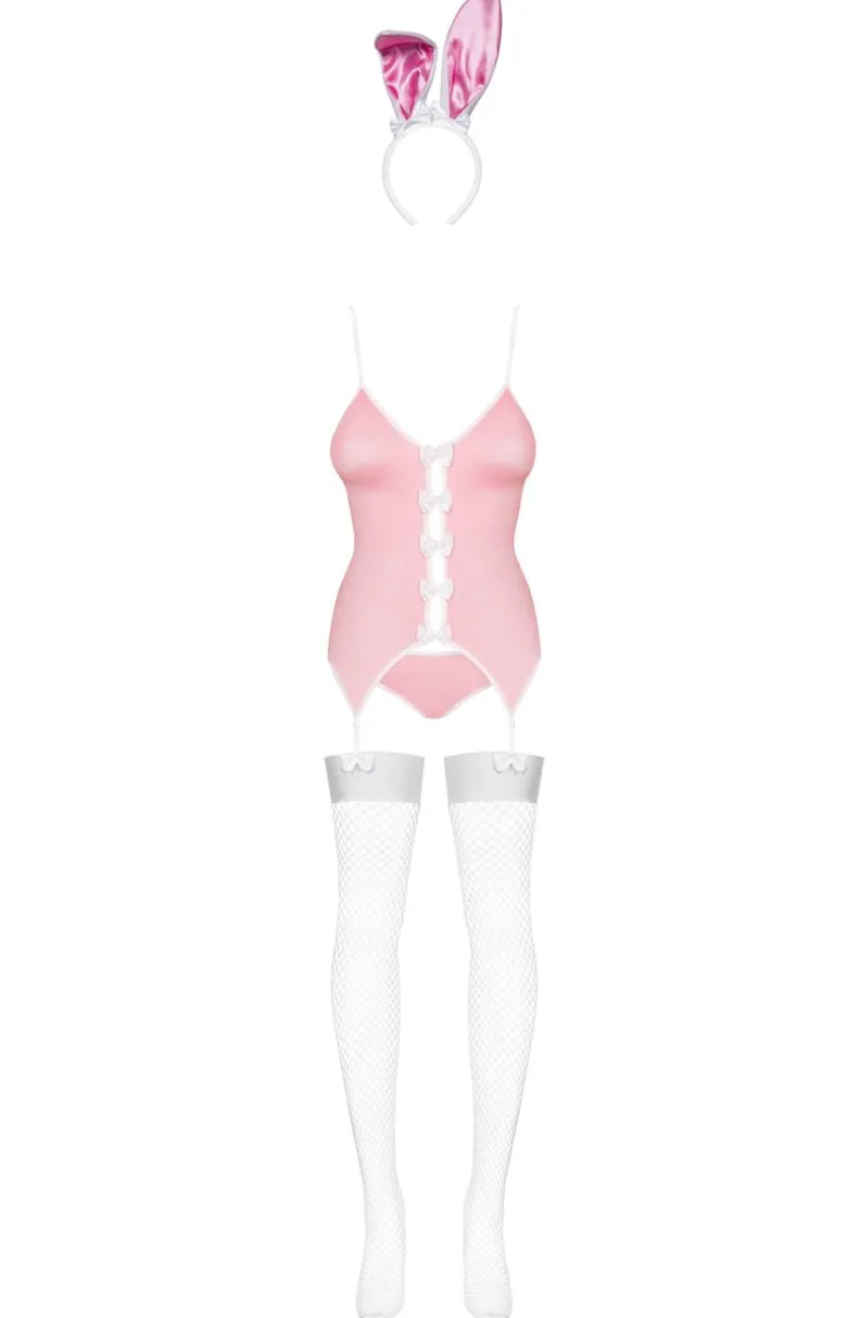 Obsessive 4-częściowy strój króliczka Bunny suit