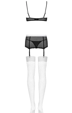 Obsessive 5-częściowy strój pokojówki przebranie Maidme set