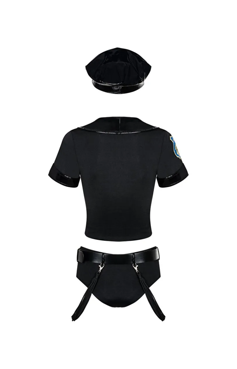 Obsessive Kostiumy I Przebrania - 6-częściowy strój policjantki Police set