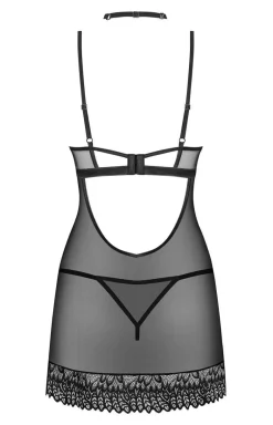 Damskie Obsessive Koszulki|Seksowna Koszula Nocna - damska koszulka nocna babydoll, stringi i choker Donarella