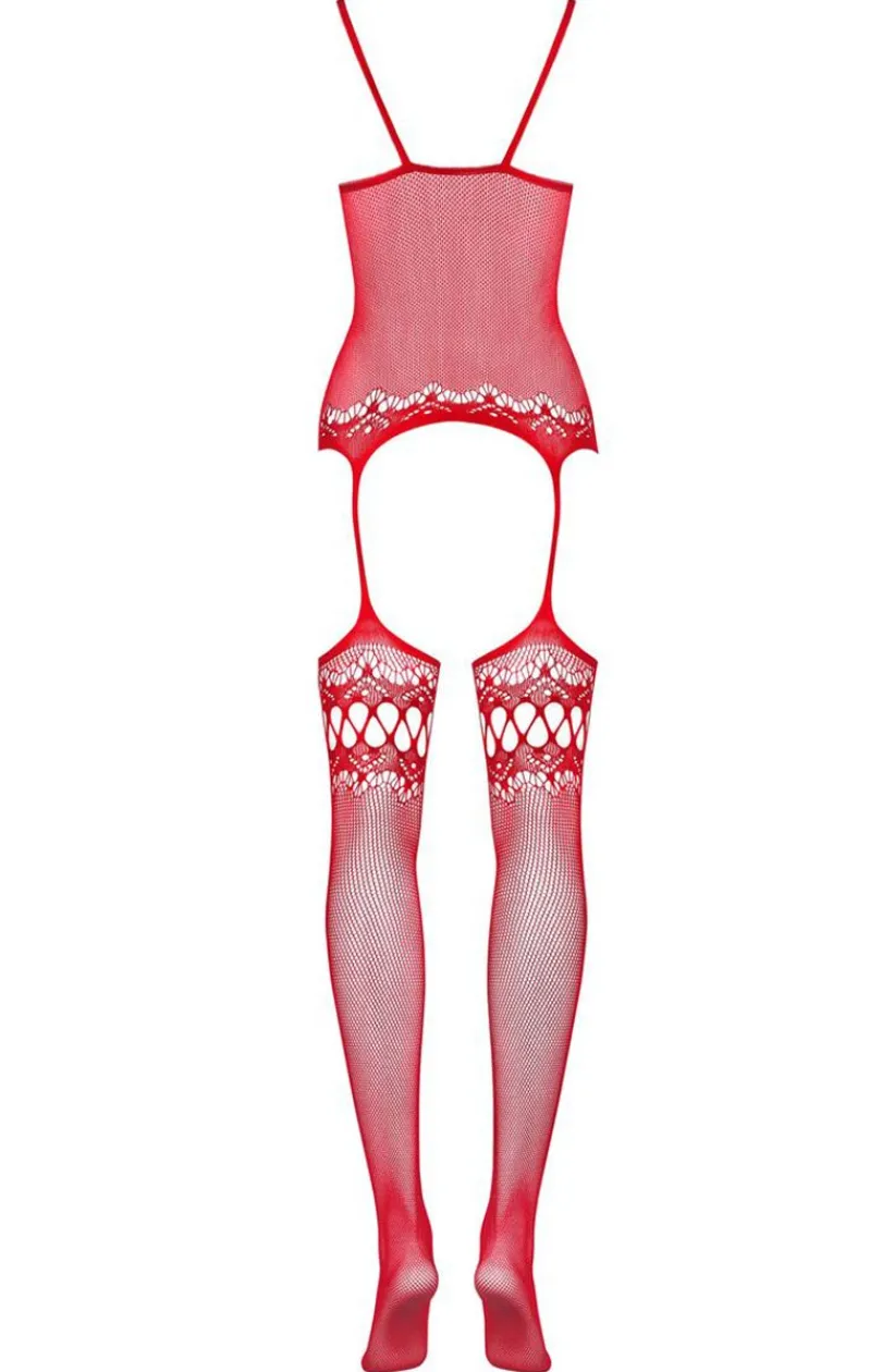 Obsessive Bodystocking|Body - F214 czerwone bodystocking