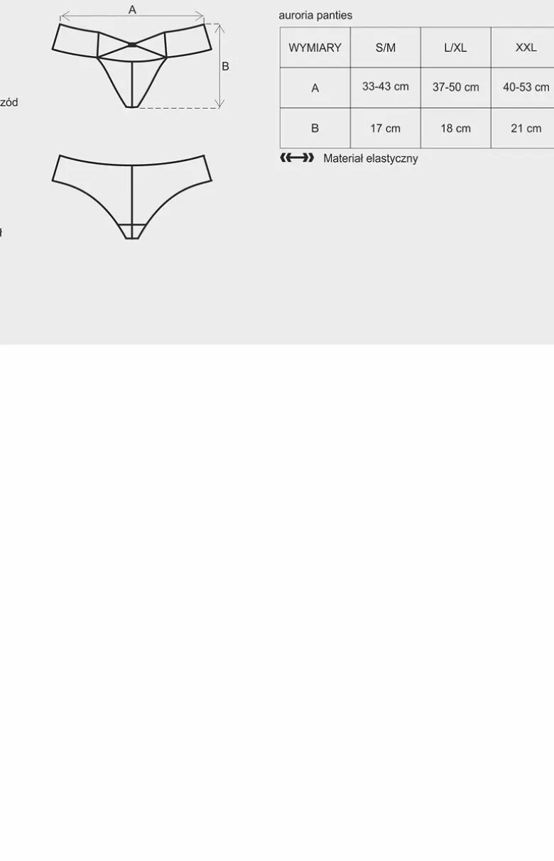 Obsessive figi brazyliany damskie z kokardką Auroria panties
