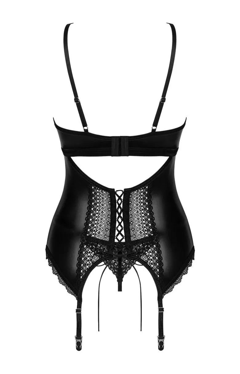 Obsessive gorset z koronką i stringi Norides