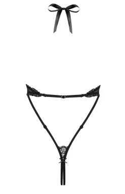 Obsessive Body|Body - koronkowe body damskie z otwartym krokiem 830-TED-1