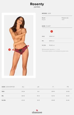 Damskie Obsessive Figi, Stringi, Panty|Figi Damskie - koronkowe figi Rosenty