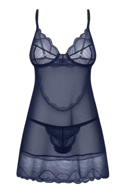 Damskie Obsessive Koszula Nocna Na Ramiączkach|Koszulki - koszulka nocna i stringi Nightly Blue