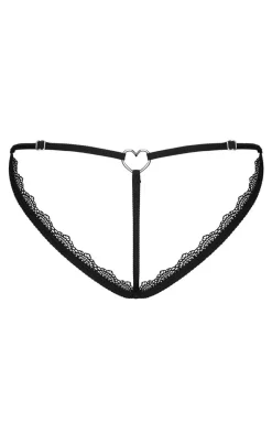 Obsessive niebieskie stringi damskie w panterkę Nadines
